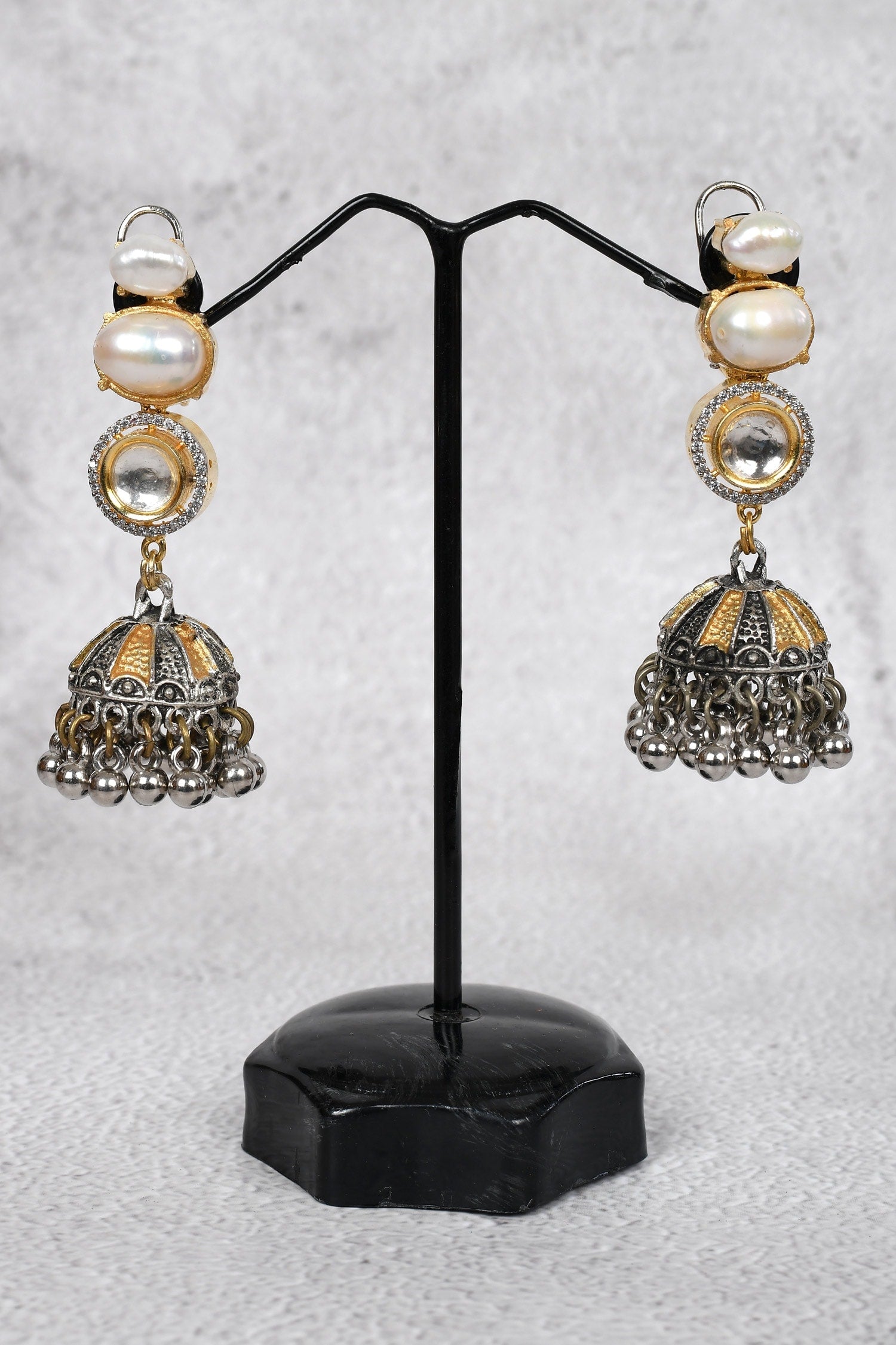 Kundan Choker Set with Jhumkas 