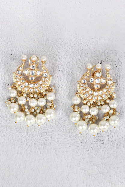 Kundan Crescent Moon Choker Set 