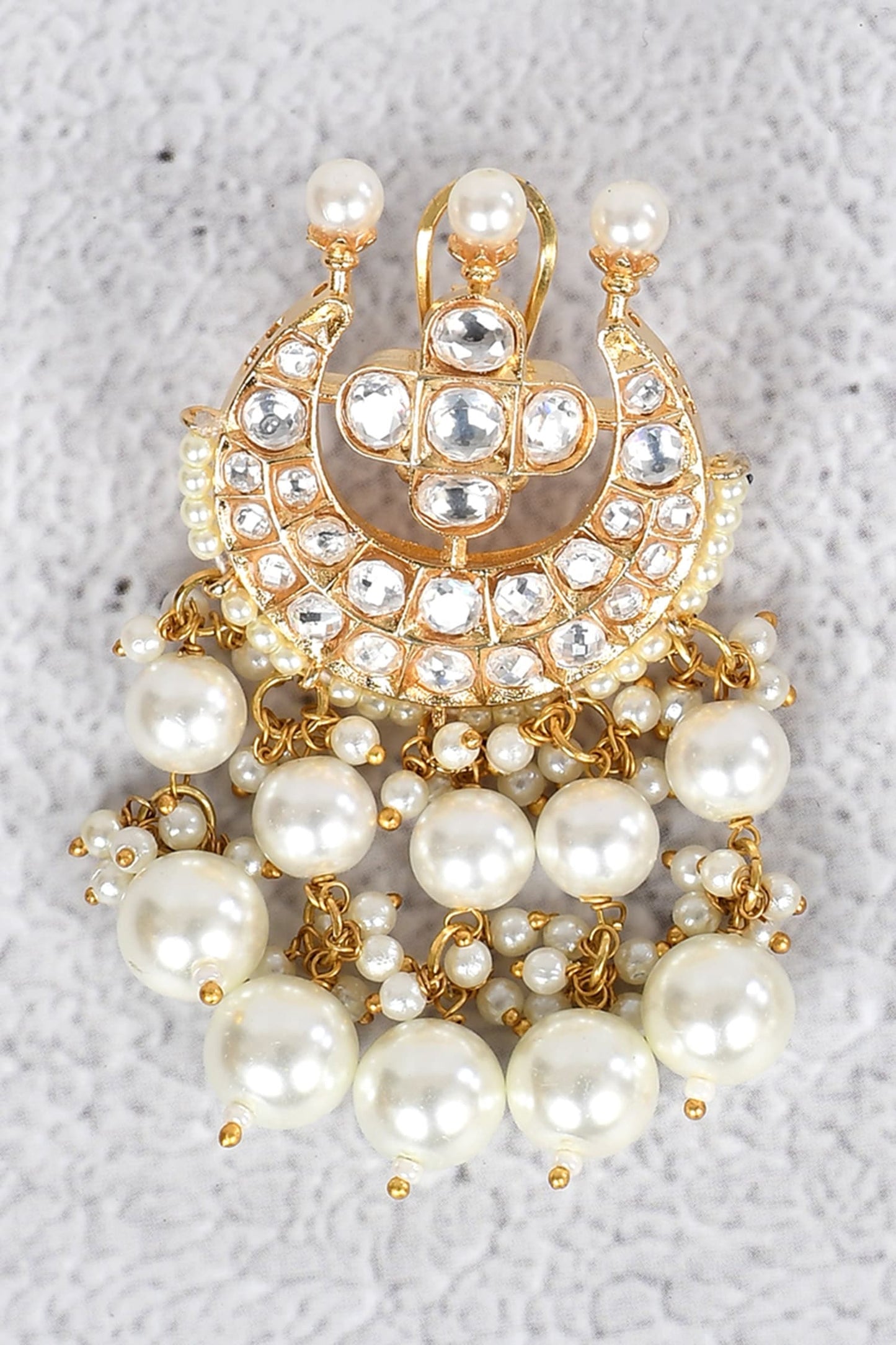 Kundan Crescent Moon Choker Set 