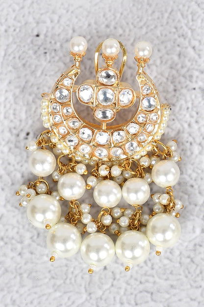 Kundan Crescent Moon Choker Set 