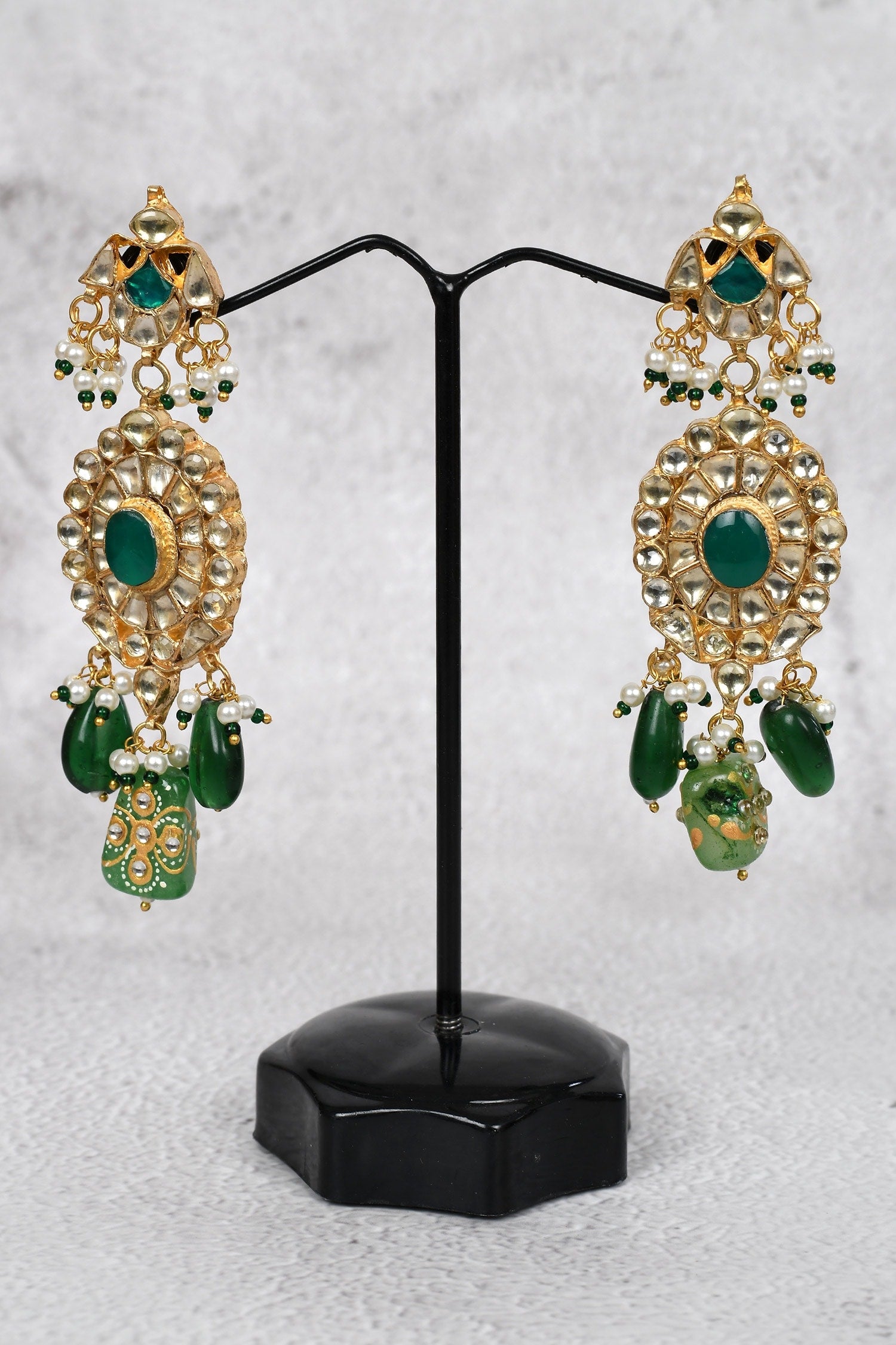 Kundan Choker Set with Drop Earrings 