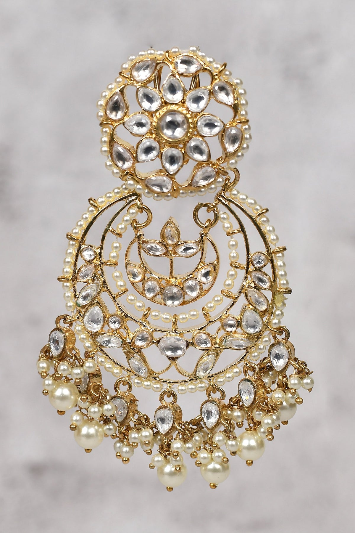 Kundan Embellished Chandbalis 