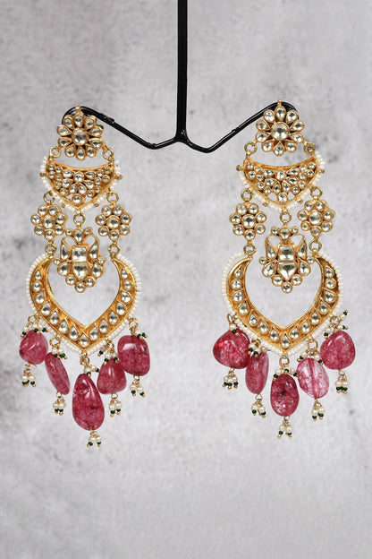 Kundan Embellished Chandbalis 