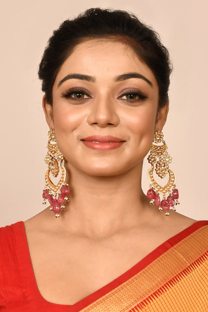 Kundan Embellished Chandbalis 