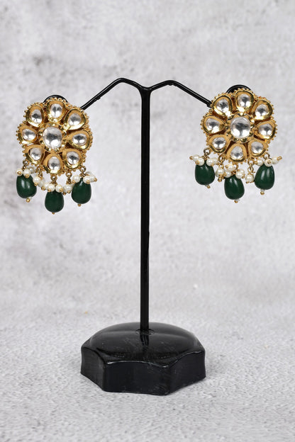 Floral Kundan Necklace Set 