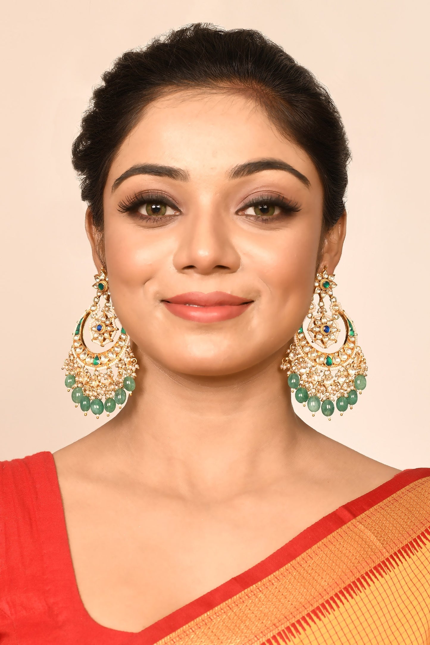 Kundan Studded Chandbalis 