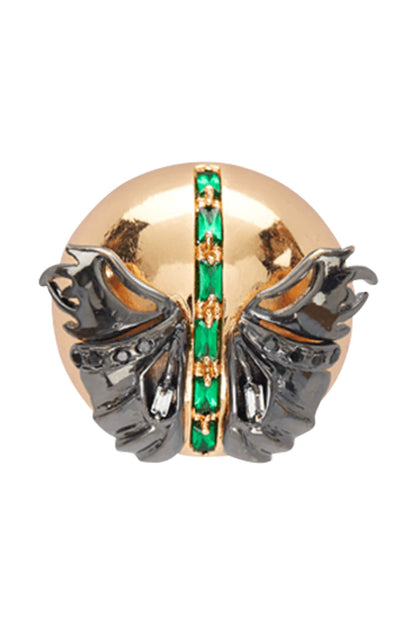 Papilio Button Stud Earrings 