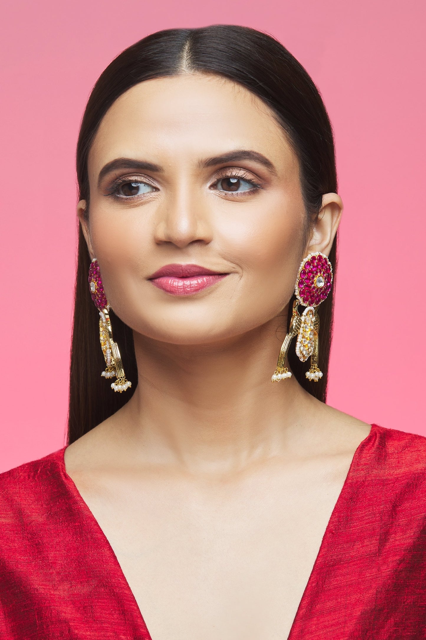 Peacock Shape Dangler Earrings 
