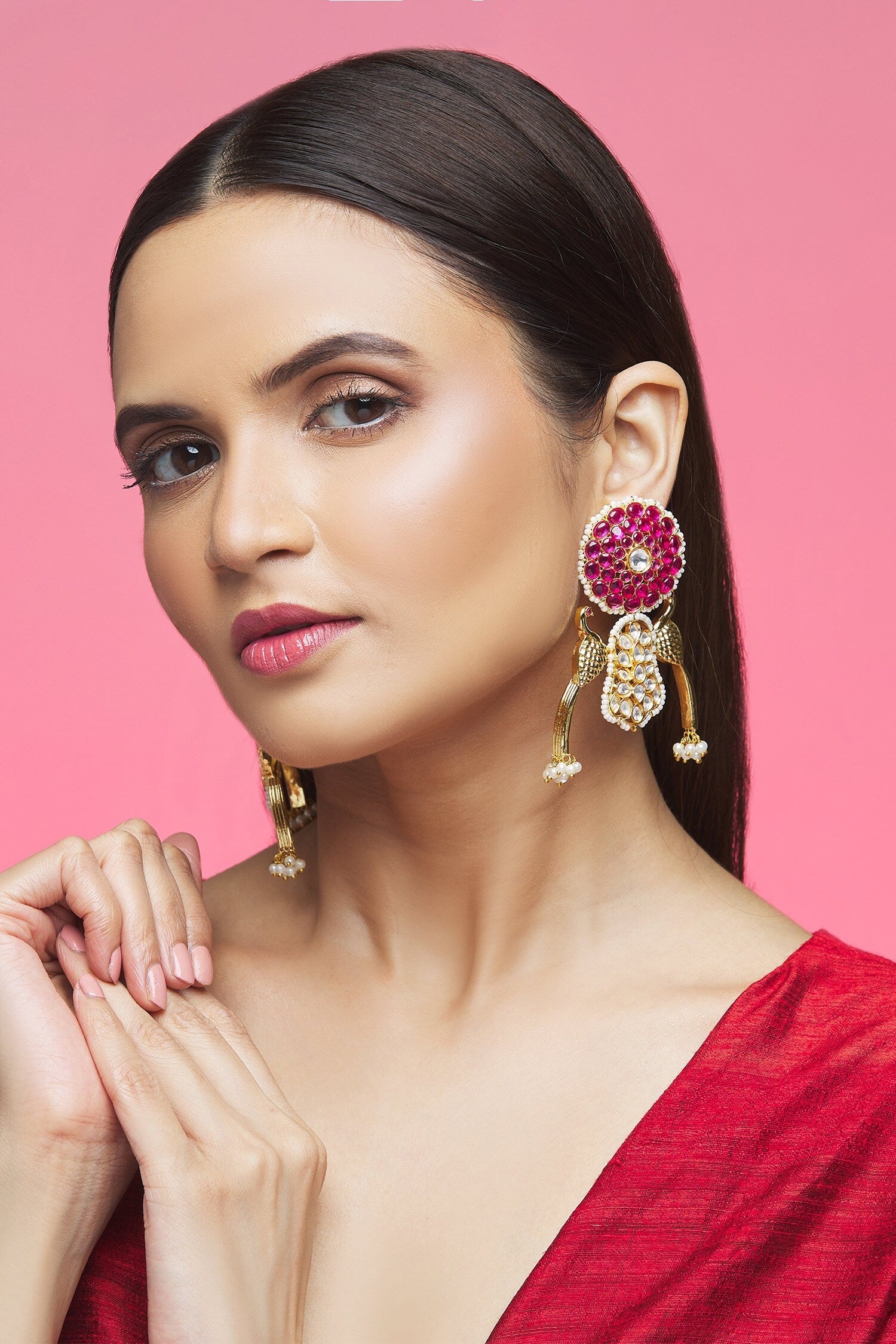 Peacock Shape Dangler Earrings 