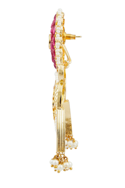 Peacock Shape Dangler Earrings 