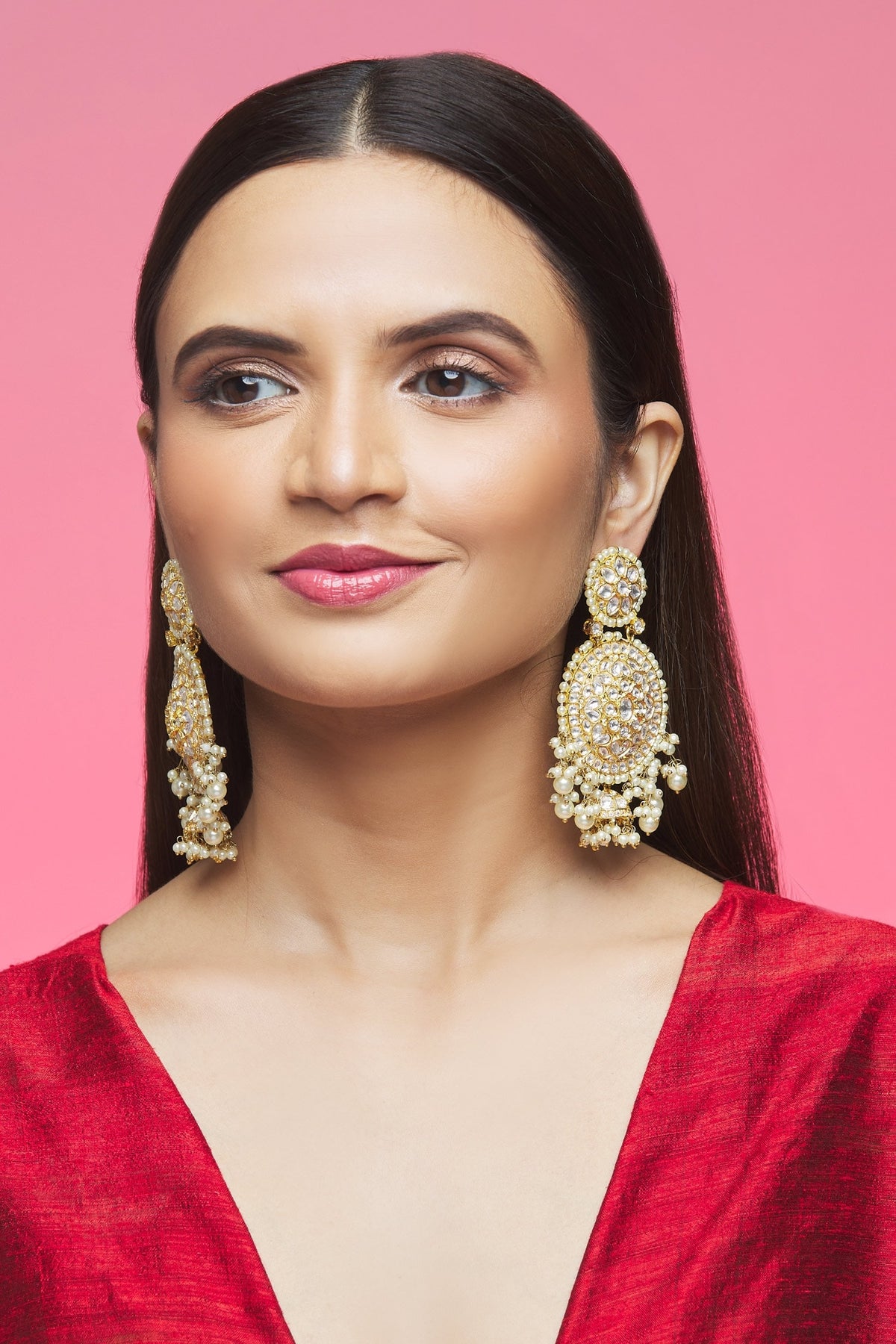 Kundan Embellished Dangler Earrings 