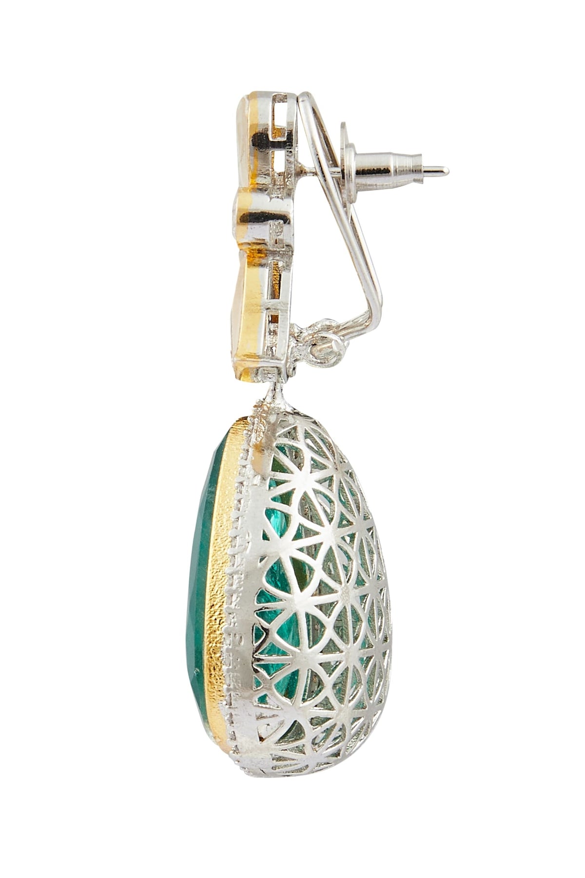 Stone Embellished Dangler Earrings 