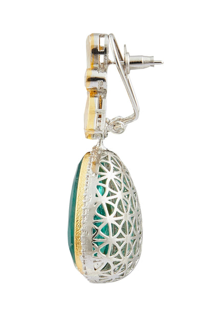 Stone Embellished Dangler Earrings 