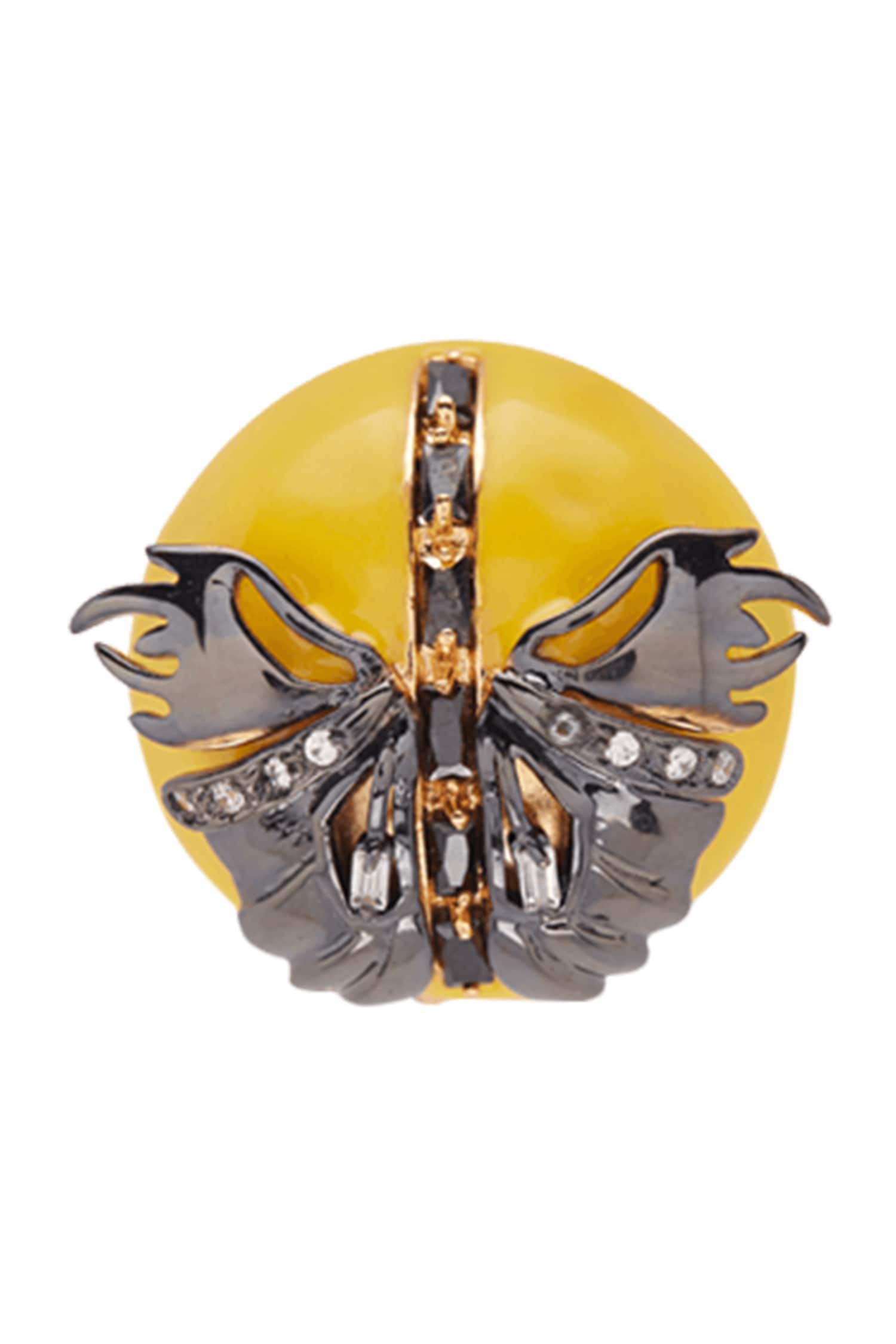 Papilio Button Stud Earrings 