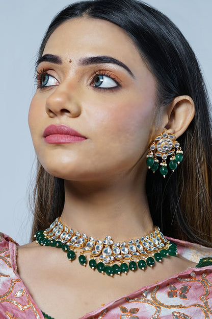 Stone Embellished Necklace Set 