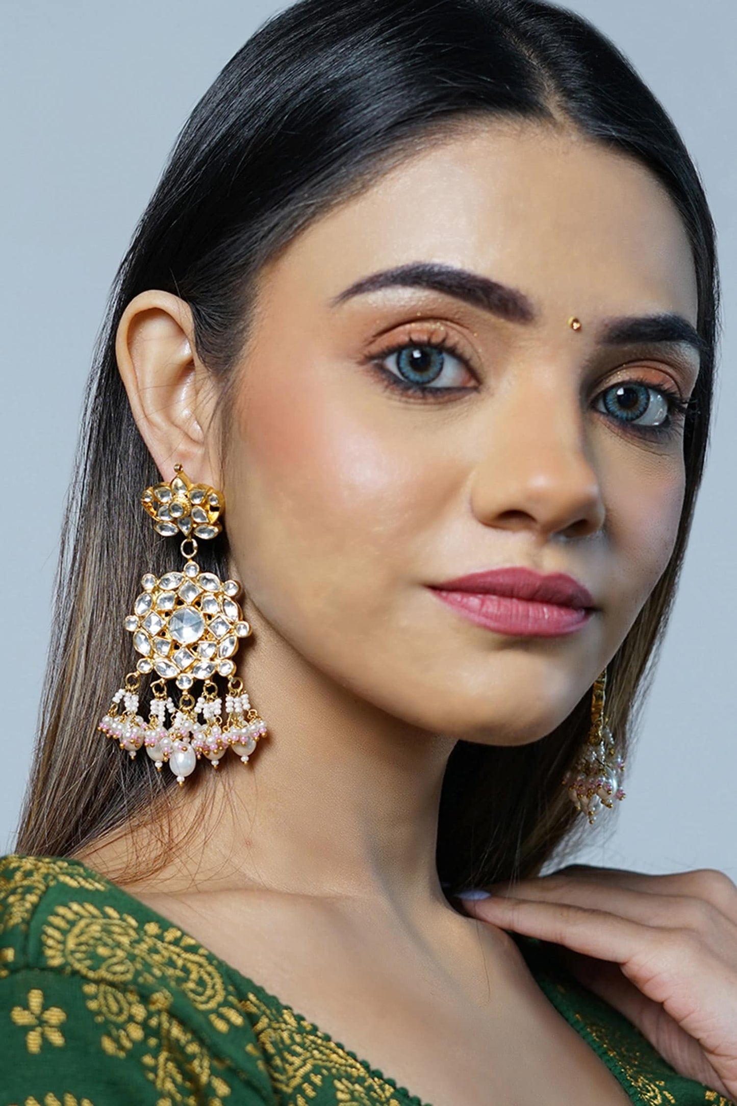 Carved Dangler Earrings 