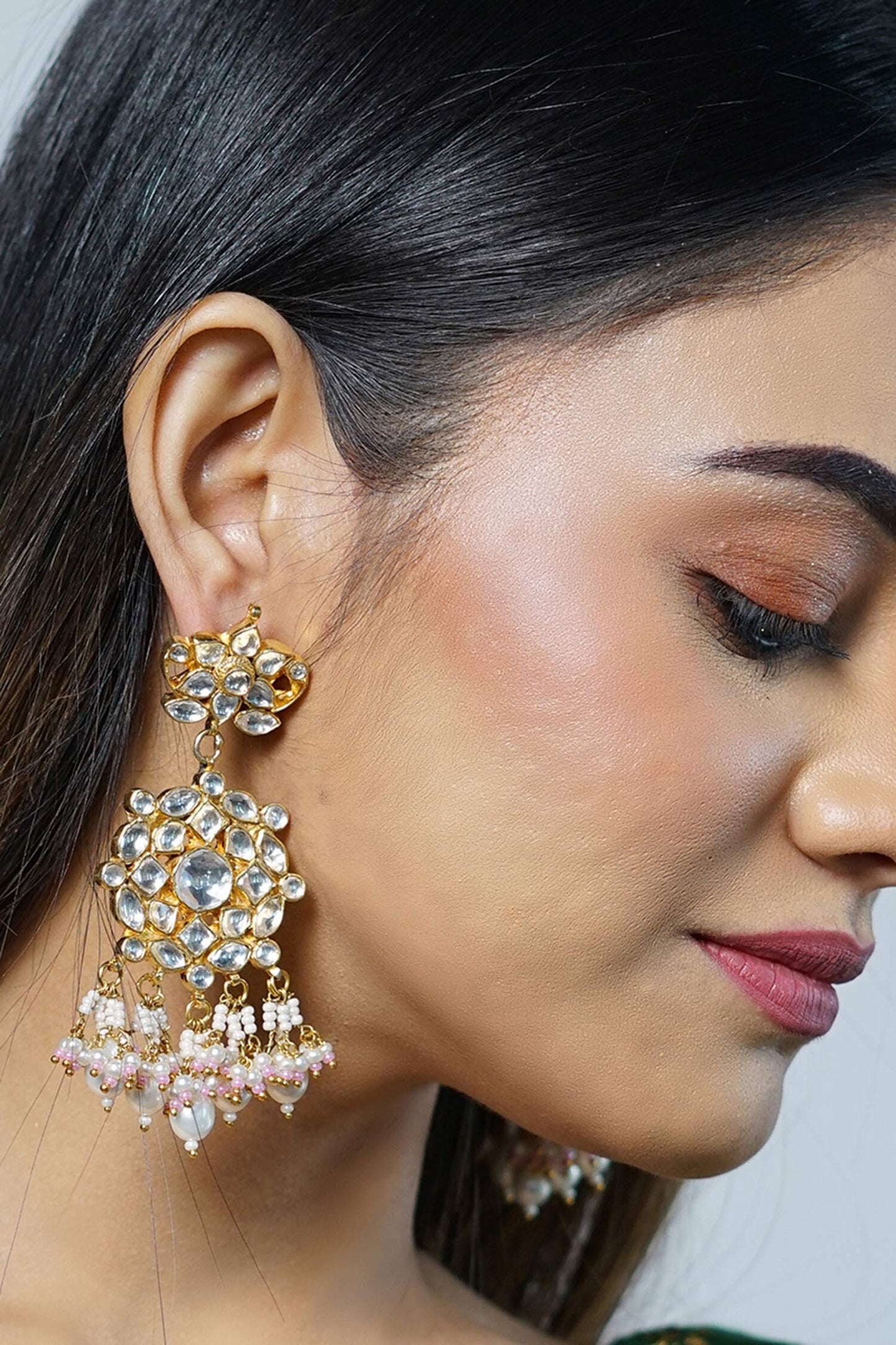 Carved Dangler Earrings 