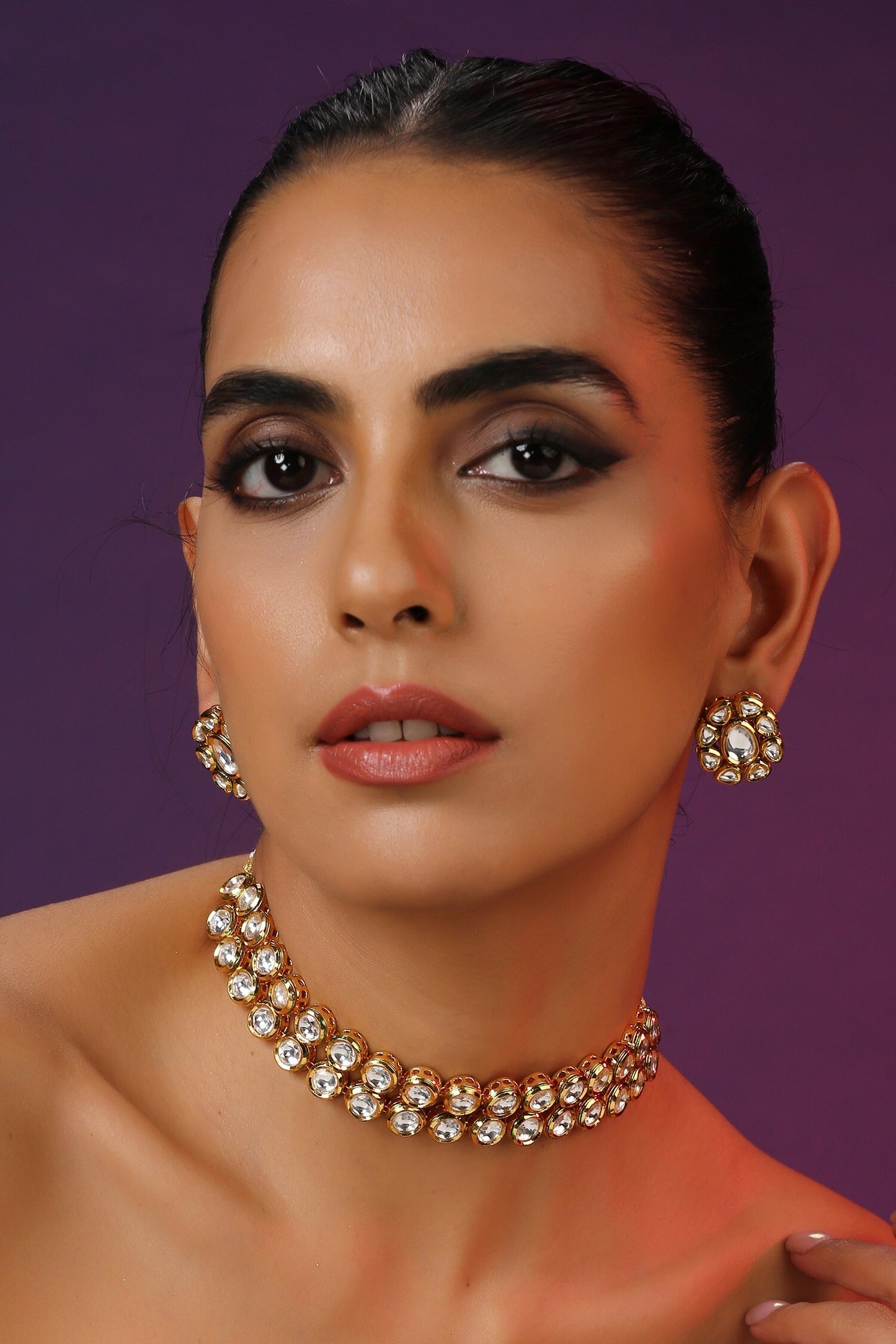Geometric Shaped Choker Set 