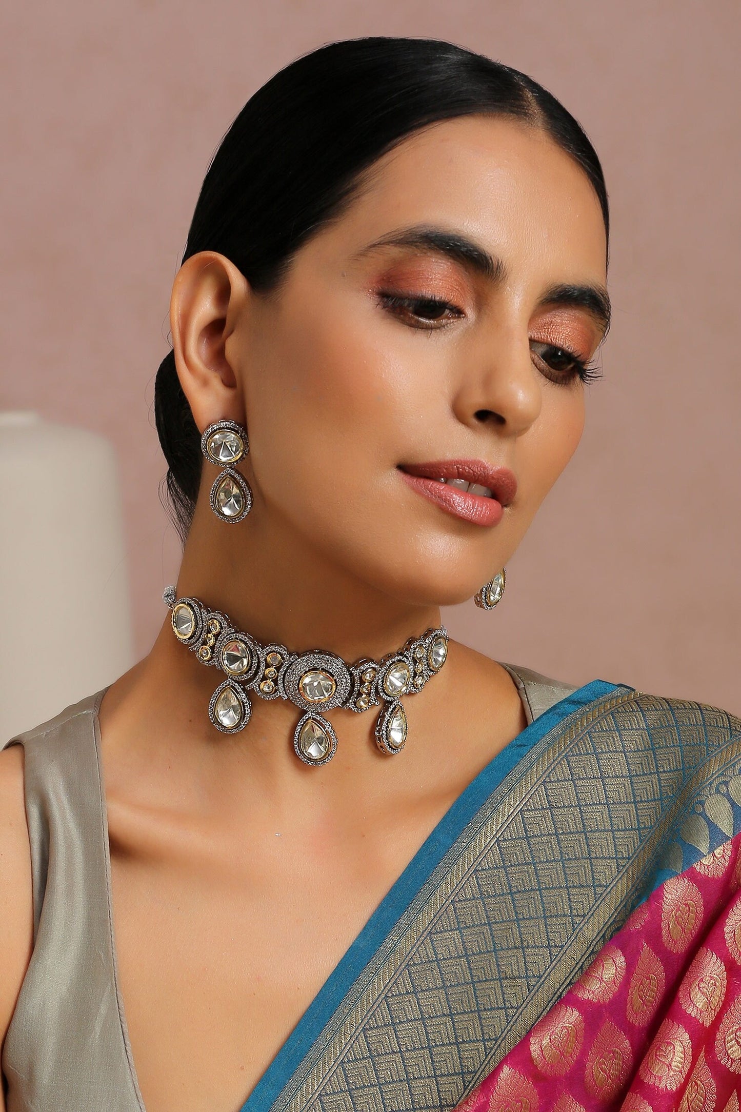 Polki Embellished Choker Set 