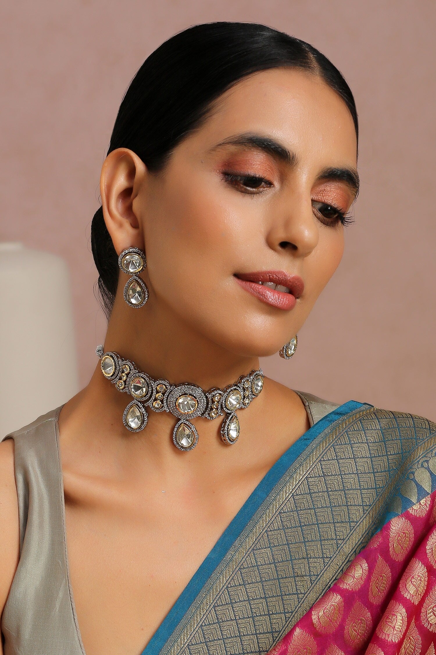 Polki Embellished Choker Set 