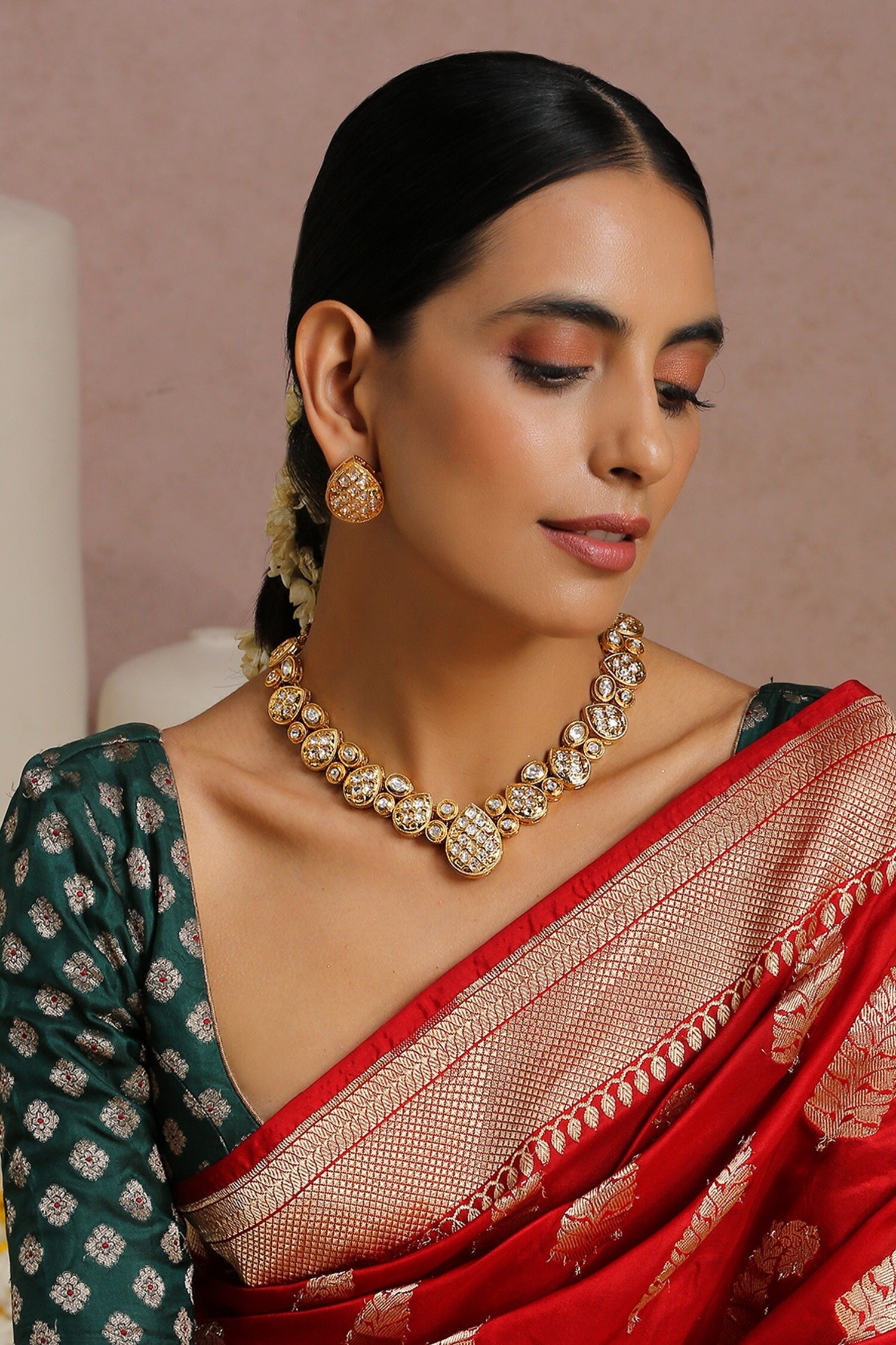 Pearl Shaped Necklace Set 