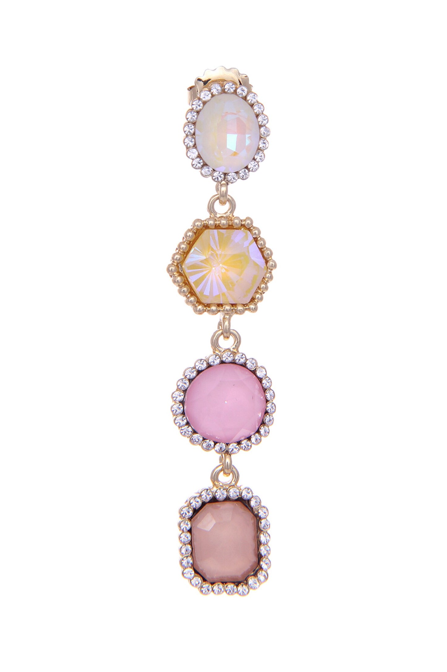Crystal Embellished Dangler Earrings 