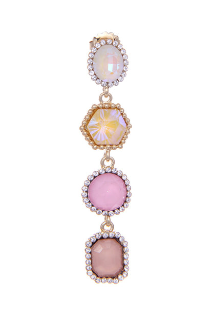 Crystal Embellished Dangler Earrings 