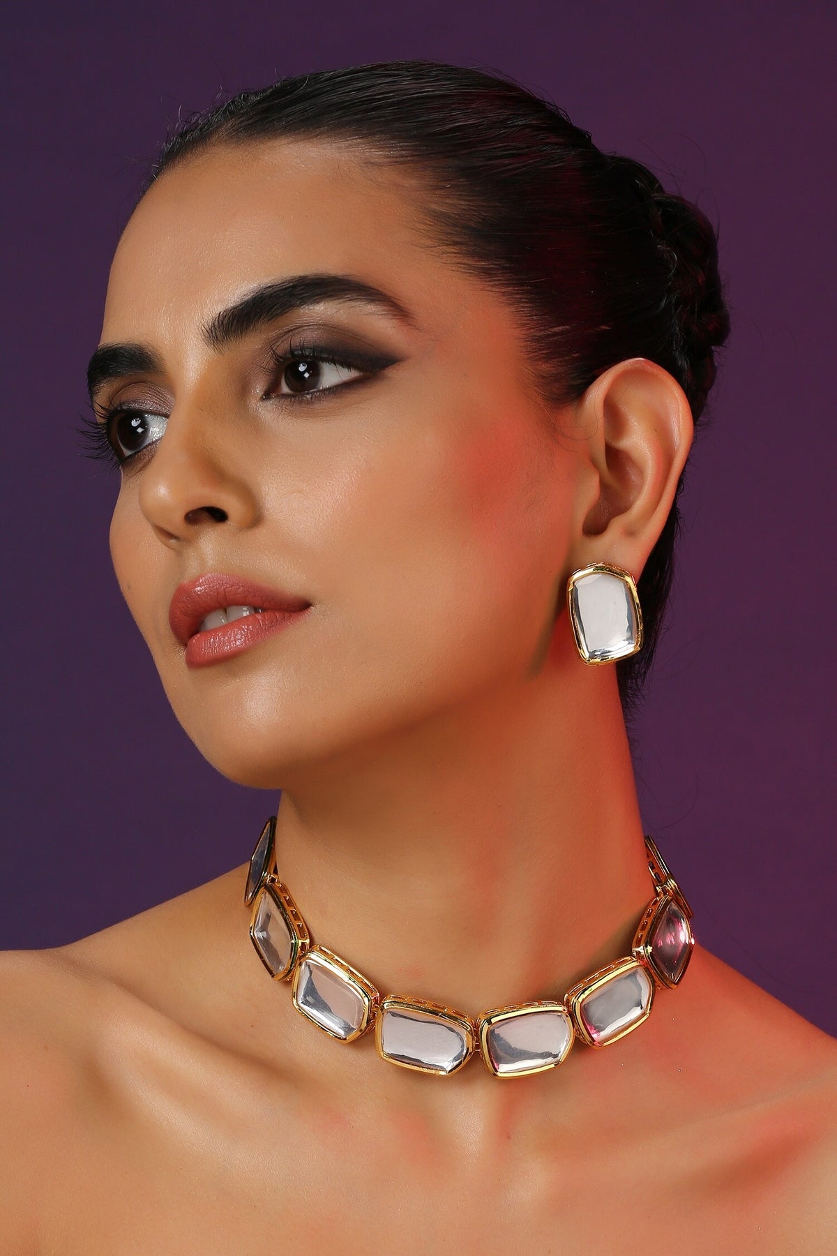 Geometric Shaped Choker Set 