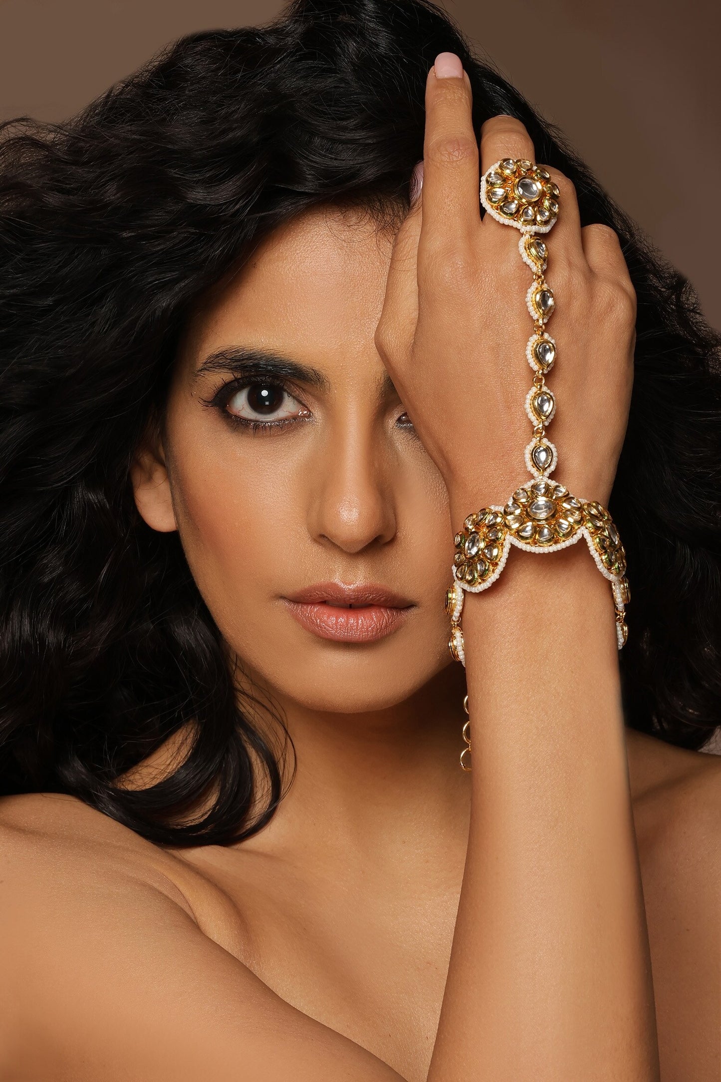 Kundan Embellished Hathphool 