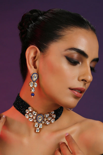Kundan Studded Layered Necklace Set 