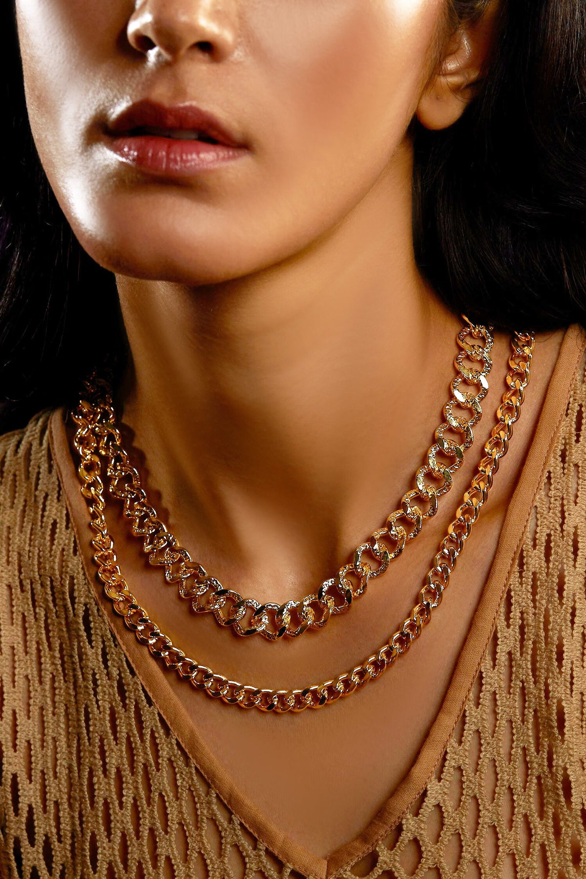 Handcrafted Unisex Chain Necklace Single Pc 