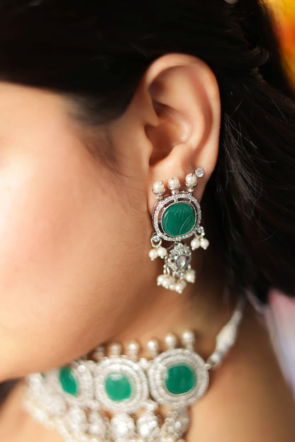 Kundan Stone Embellished Choker Set 