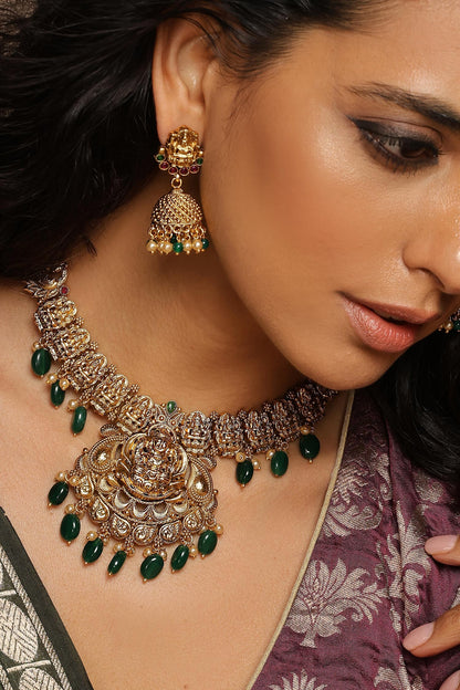 Emerald Temple Necklace Set 