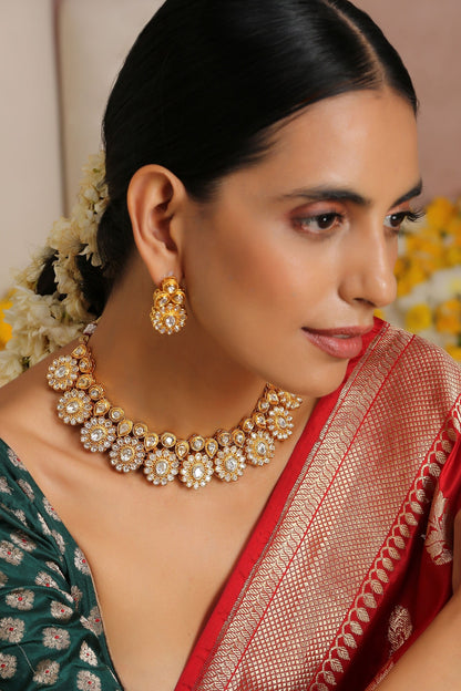 Floral Shaped Necklace Set 