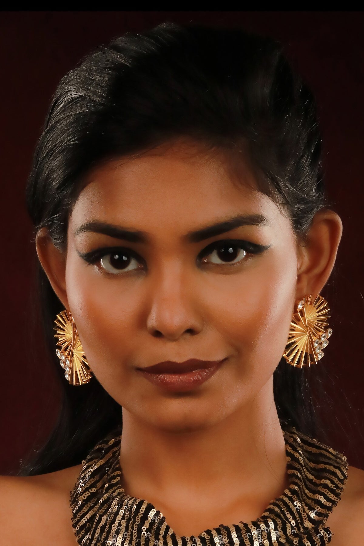 Peacock Sculpted Earrings 