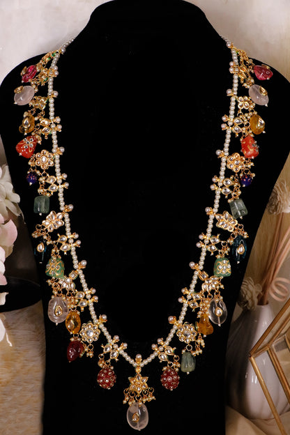 Multi Beaded Long Necklace 