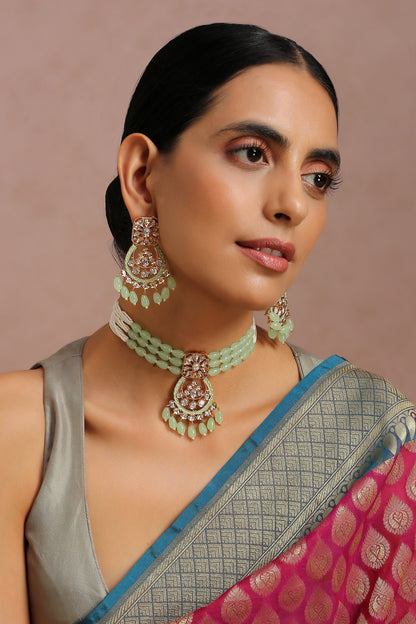 Multi-Layered Bead Choker Set 