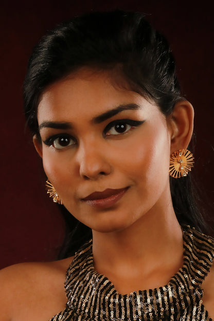 Wave Embellished Earrings 