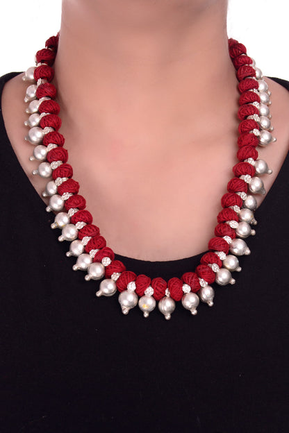 Pinal Thread Ghungroo Necklace 