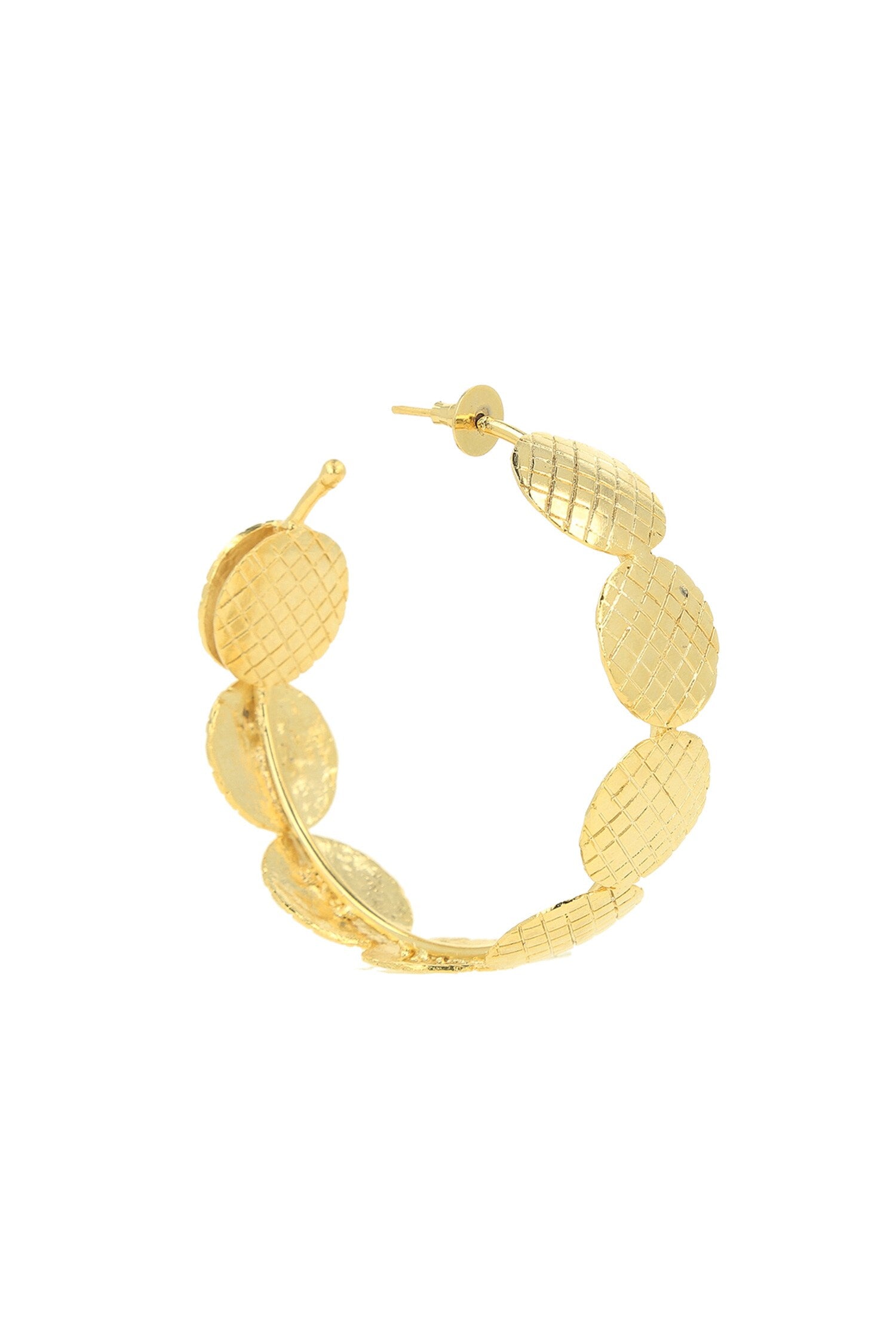 Checkered Pattern Hoops 
