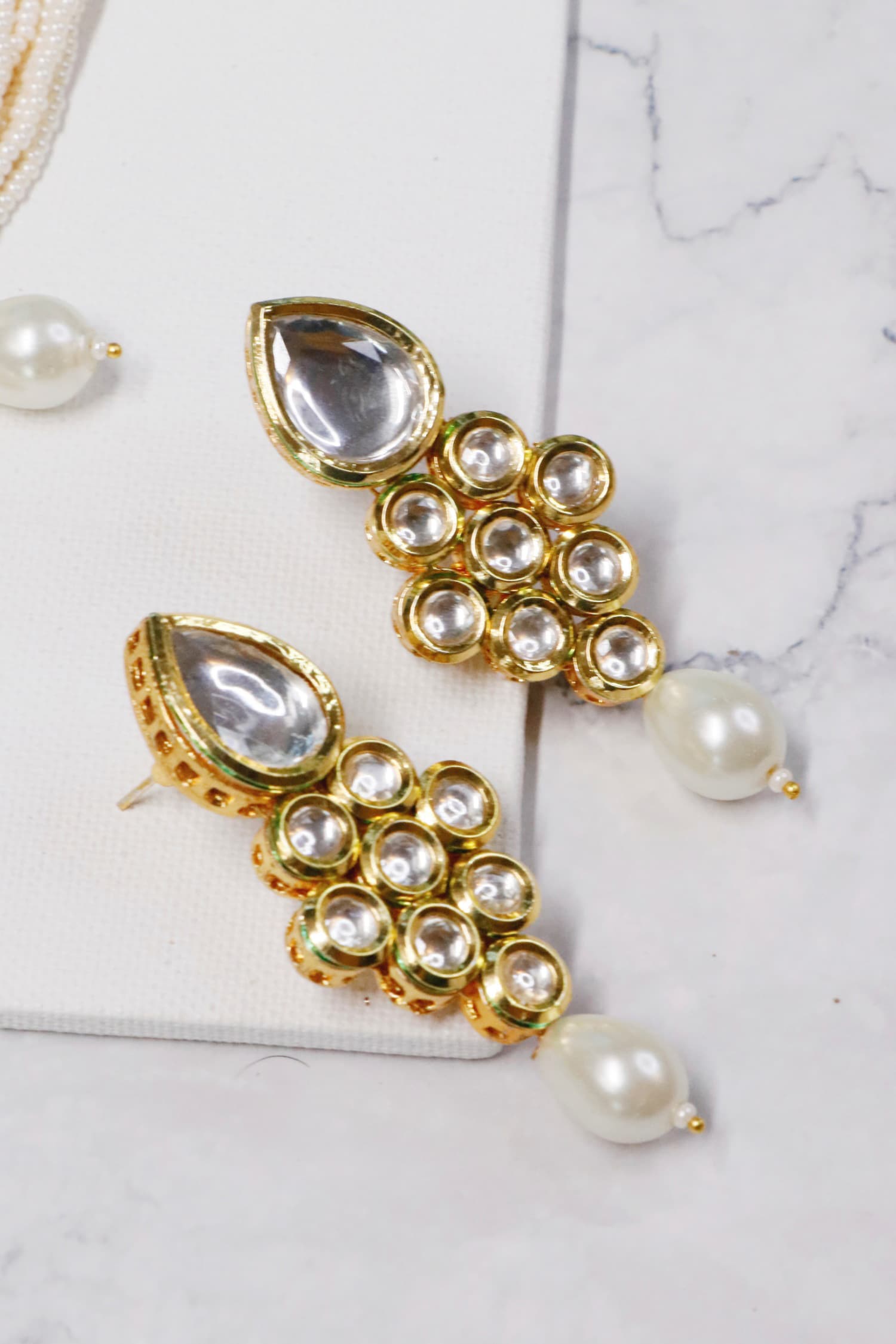 Floral Kundan Beaded Choker Set 