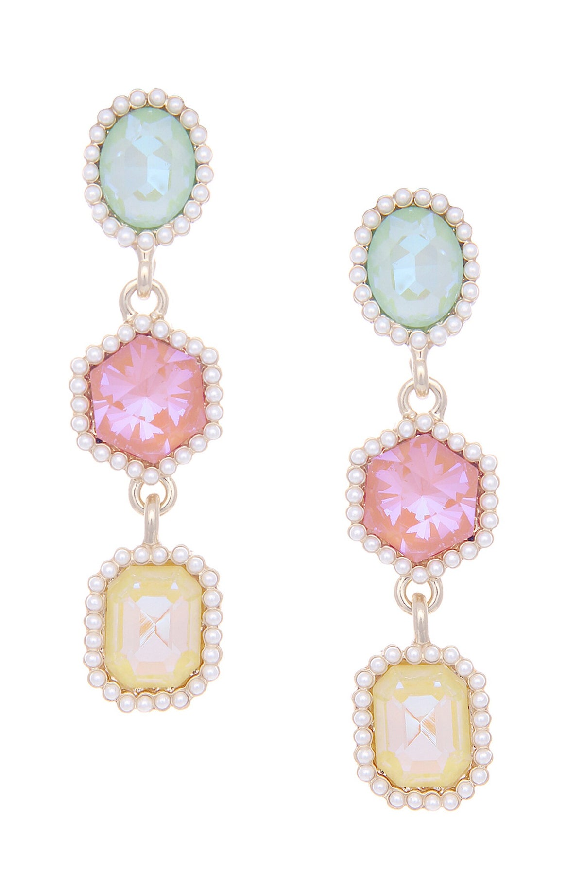 Dangler Crystal Stone Embellished Earrings 