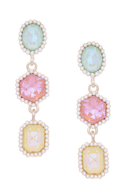 Dangler Crystal Stone Embellished Earrings 