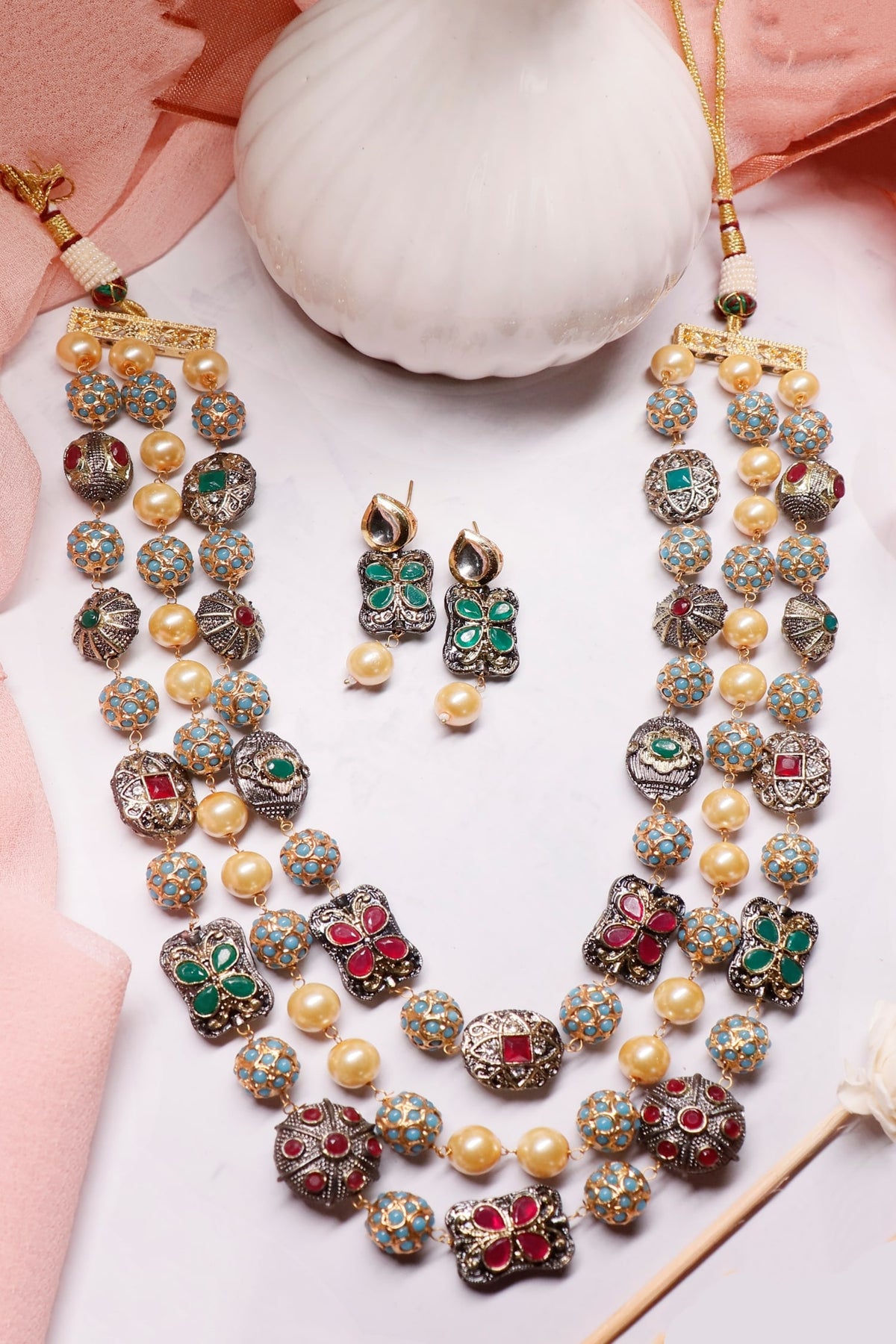 Layered Victorian Necklace Set 
