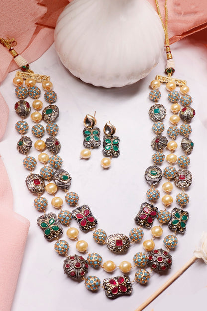 Layered Victorian Necklace Set 