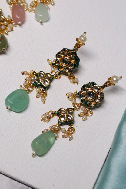 Stone Embellished Necklace Set 