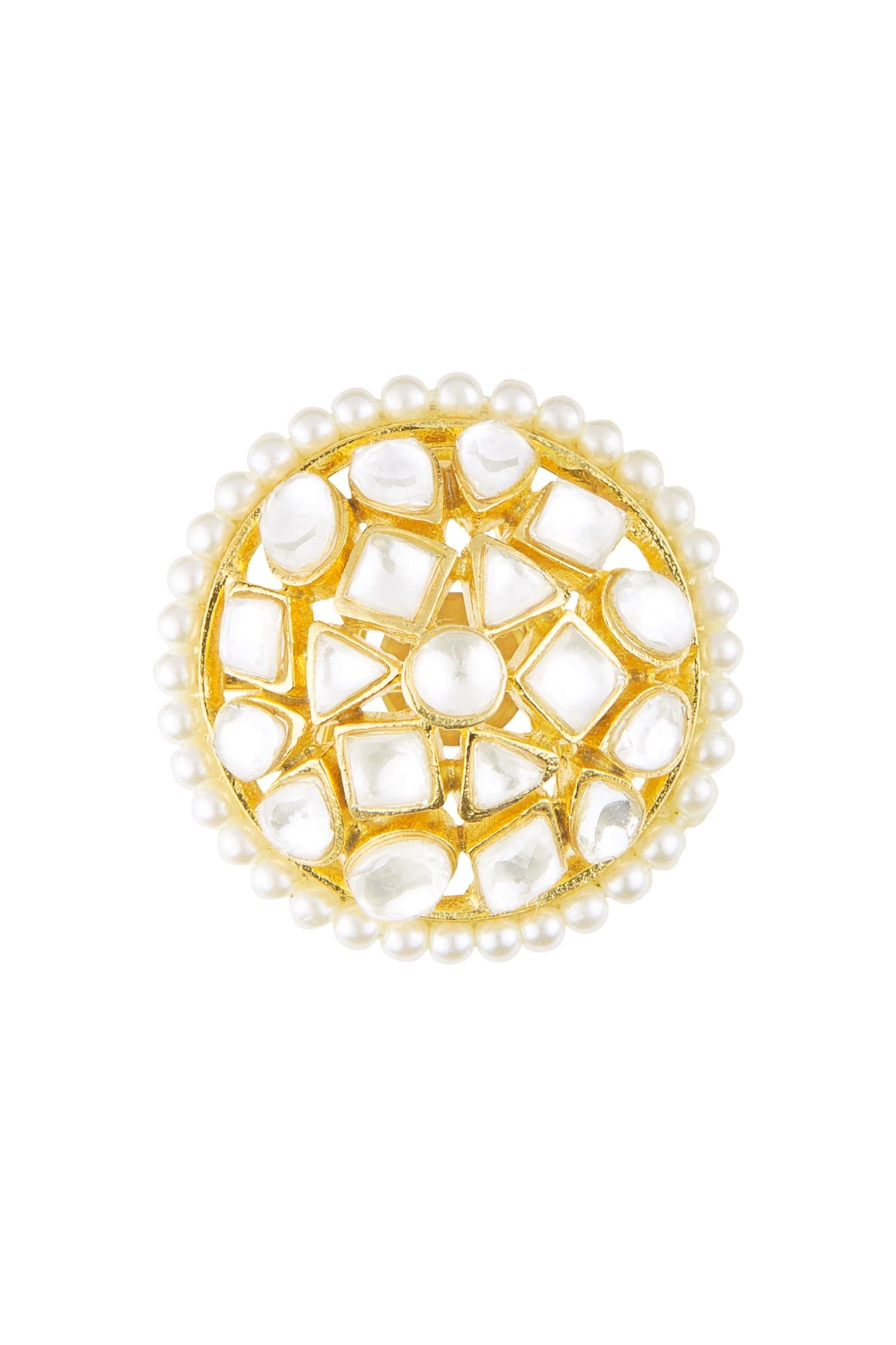 Kundan & Pearl Embellished Studs 