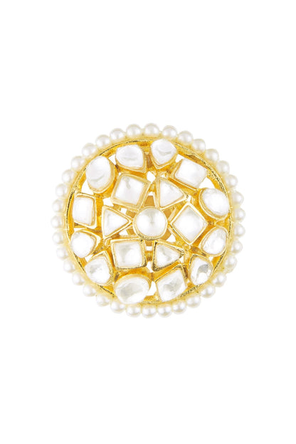 Kundan & Pearl Embellished Studs 