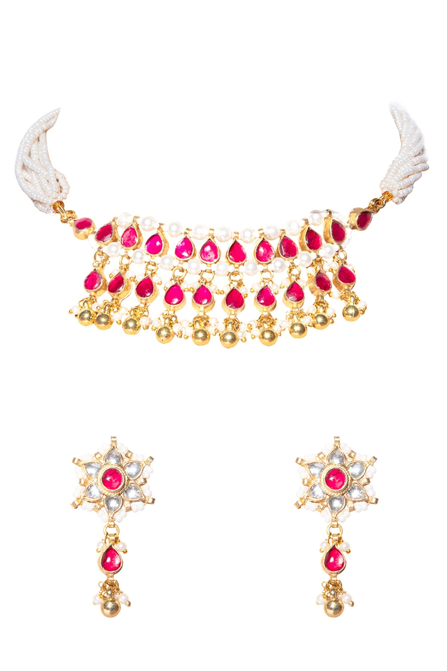 Kundan Pendant Necklace Set 