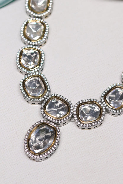 Kundan Embellished Necklace Set 